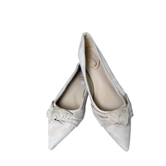 Sam Edelman Wheaton Cappucino Suede Fashion Slip On Pointed Toe Ballet Flats 6 - Picture 1 of 11